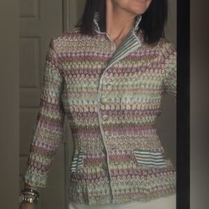 Alberto Makali Multicolor Knit Blazer